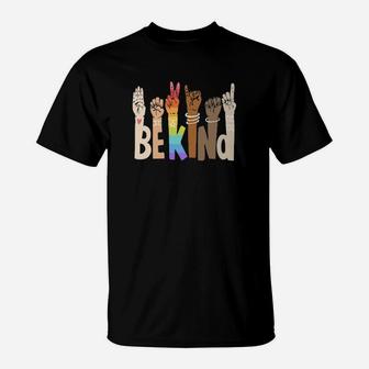 Be Kind Skin Color Lgbt T-Shirt - Monsterry