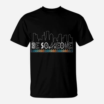 Be Someone Houston Retro Sunset Skyline Bicycle T-Shirt | Crazezy AU