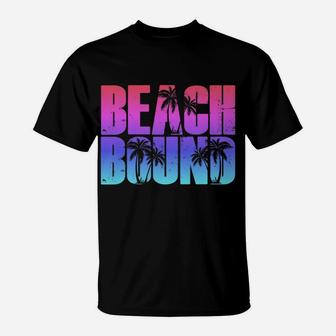 Beach Bound Funny Family Trip Vacation Cruise Souvenir Gift T-Shirt | Crazezy UK