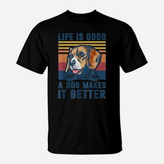 Beagle Dog Gifts Funny Beagle Dog Dad Mom Men Women T-Shirt | Crazezy