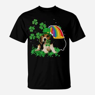 Beagle Dog Irish Cute St Patrick Day T-Shirt - Monsterry