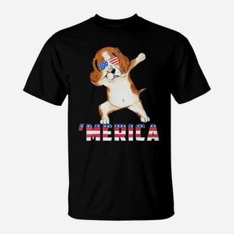 Beagle Merica 4Th Of July T-Shirt - Monsterry