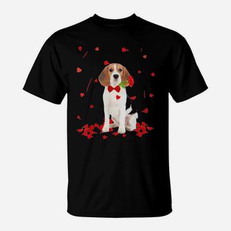 Beagle Valentines Day T-Shirt - Monsterry