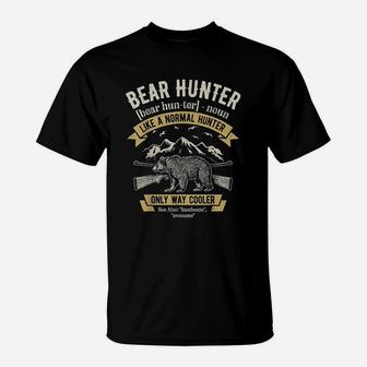 Bear Hunter Vintage Hunting Funny Hunters Definition T-Shirt | Crazezy AU