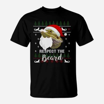 Bearded Dragon Funny Christmas Ornament Gift Ugly Sweatshirt T-Shirt | Crazezy