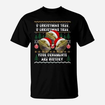 Bearded Dragon Ugly Christmas Tree Sweater Ornament Funny Sweatshirt T-Shirt | Crazezy UK