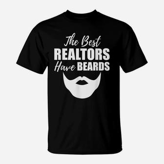 Bearded Realtor Funny Male Real Estate Agent T-Shirt | Crazezy CA
