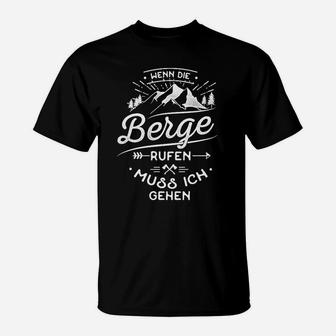 Berge Berg Wandern Klettern Ski T-Shirt - Seseable