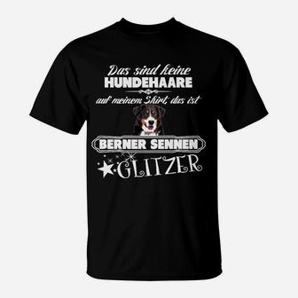 Berner Sennenhund Glitzer-T-Shirt, Spruch für Hundefans - Seseable