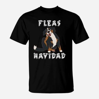 Bernese Mountain Dog Fleas Navidad Funny Dog Christmas Gift Sweatshirt T-Shirt | Crazezy