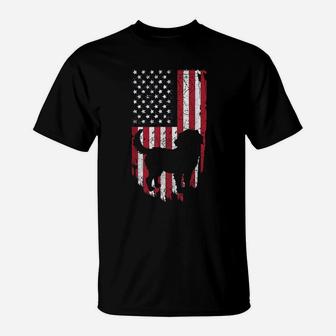 Bernese Mountain Dog Mom Dad Shirts, 4Th Of July American T-Shirt | Crazezy DE