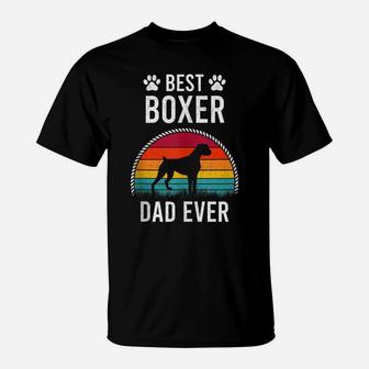 Best Boxer Dad Ever Dog Lover T-Shirt | Crazezy