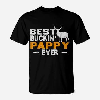 Best Buckin' Pappy Ever Shirt Deer Hunting Fathers Day Gift T-Shirt | Crazezy DE
