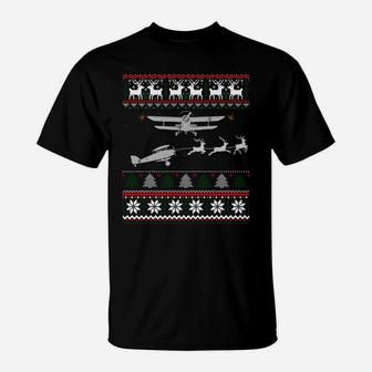 Best Christmas Thanksgiving Gift Pilots Aviation Ugly Sweatshirt T-Shirt | Crazezy CA