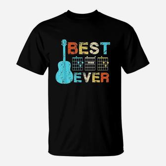 Best Dad Ever Guitar Chords Vintage T-Shirt | Crazezy AU