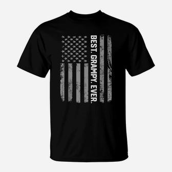 Best Grampy Ever America Flag Gift For Men Father's Day T-Shirt | Crazezy