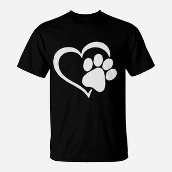 Best Mom Ever Pet Lovers Paw Print Gift For Mom T-Shirt - Seseable