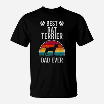 Best Rat Terrier Dad Ever Dog Lover T-Shirt | Crazezy AU