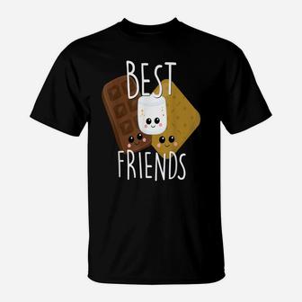 Bestie Shirt Cute Food Bff Best Friend Smores Scouts Camping T-Shirt | Crazezy DE