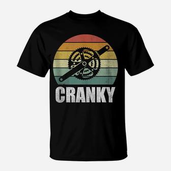 Bicycle Cranky Funny For Cycling Lovers Cranky Vintage Retro T-Shirt | Crazezy