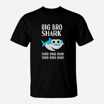 Big Bro Shark Doo Doo Big Brother Shark Gifts Matching T-Shirt | Crazezy AU