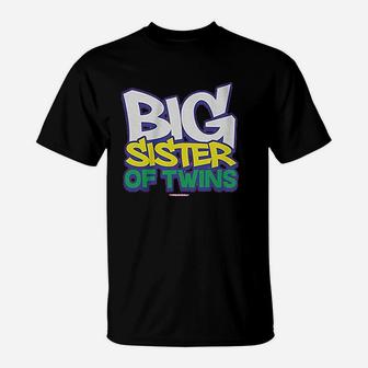 Big Sister Of Twins T-Shirt | Crazezy CA