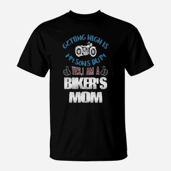Biker's Mom Vintage Art T-Shirt - Monsterry DE