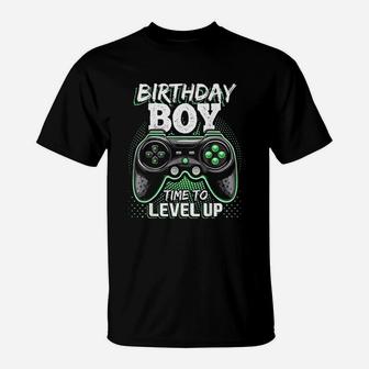 Birthday Boy Time To Level Up Video Game Birthday T-Shirt | Crazezy CA