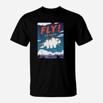 Bison Airline Fly Air Bison T-Shirt | Crazezy UK