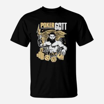 Bists Du Ein Pokergott  T-Shirt - Seseable