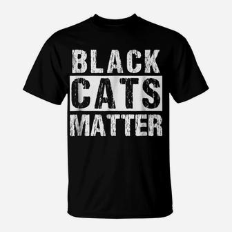 Black Cats Matter Shirts Funny Rescue Kitten Cat Tee T-Shirt | Crazezy AU