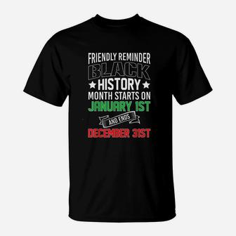 Black History Month All Year Long African Culture T-Shirt - Thegiftio UK