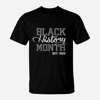 Black History Month Est 1926 Freedom T-Shirt | Crazezy UK