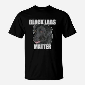 Black Labs Matter Two T-Shirt - Thegiftio UK