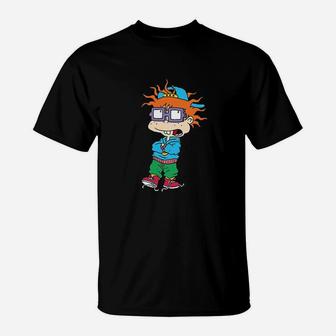 Black Taping Cool Chuckie With Baseball Hat T-Shirt | Crazezy