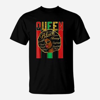 Black Woman Afro Word Art Natural Hair T-Shirt | Crazezy DE