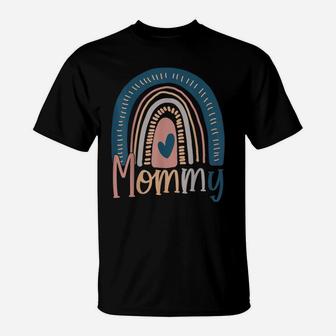 Blessed Mommy Funny Boho Cute Rainbow Family T-Shirt | Crazezy