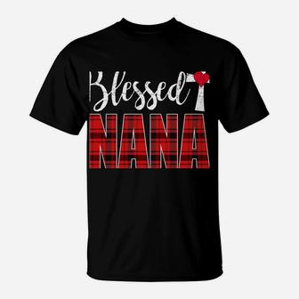 Blessed Nana Cross Caro Christmas Funny Nana Gift Xmas Sweatshirt T-Shirt | Crazezy DE