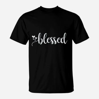 Blue Sand Textiles Blessed T-Shirt | Crazezy UK
