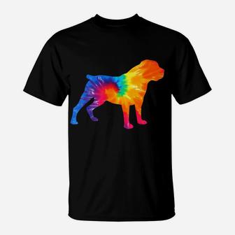 Boerboel Tie Dye Dog Mom Dad Pet Lover Cute T-Shirt | Crazezy