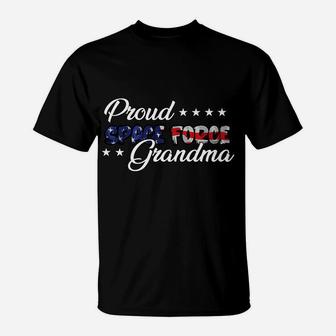 Bold Flag Proud Space Force Grandma T-Shirt | Crazezy