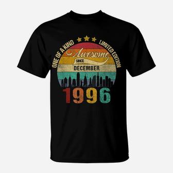 Born In December 1996 Vintage 25Th Birthday 25 Years Old T-Shirt | Crazezy AU