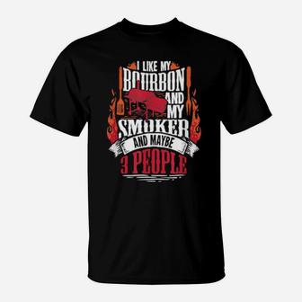 Bourbon Bbq For A Whiskey Loving Grill Chef T-Shirt - Monsterry CA