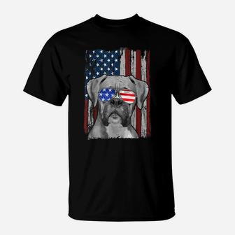 Boxer Dog American Flag 4Th Of July Patriotic Puppy Lover T-Shirt | Crazezy AU