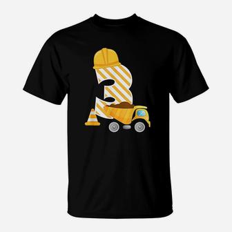 Boys Construction Dump Truck 3Rd Birthday 2 Year Old T-Shirt | Crazezy UK
