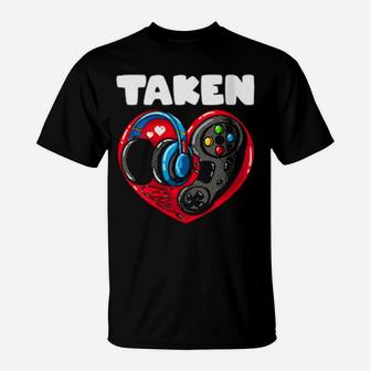 Boys Valentines Day Gaming Game Taken T-Shirt - Monsterry AU