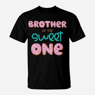 Brother Of Sweet One First Birthday Matching Family Donut T-Shirt | Crazezy AU