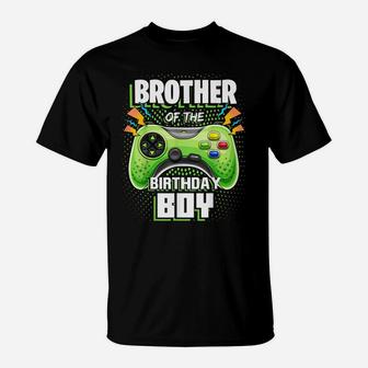 Brother Of The Birthday Boy Matching Video Game Birthday T-Shirt | Crazezy DE