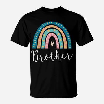 Brother Rainbow Sibling Gifts Men Family Matching Birthday T-Shirt | Crazezy