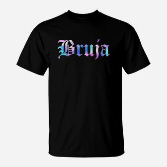 Bruja Tie Dye Galaxy Old English Chola T-Shirt | Crazezy